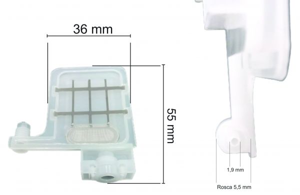 8 un Damper Epson 3 X 2 Impressora Xp600 Tx800 Dx4 Dx5